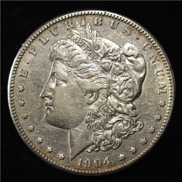 1904-S MORGAN DOLLAR AU/BU