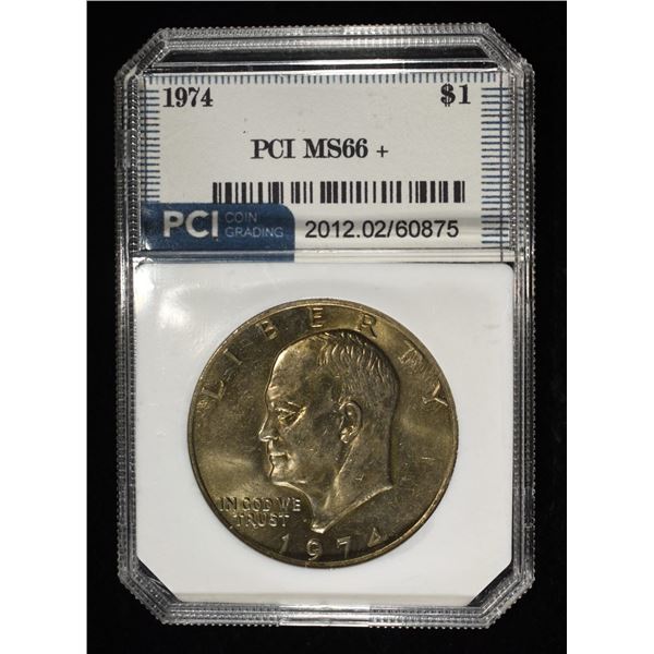1974 EISENHOWER DOLLAR PCI SUPERB GEM BU