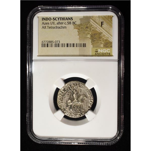 AZES I/II, AFTER c.58 BC NGC F