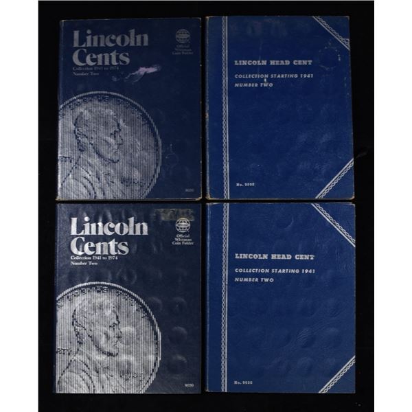 (4) LINCOLN HEAD CENT COLLECTIONS WHITMAN