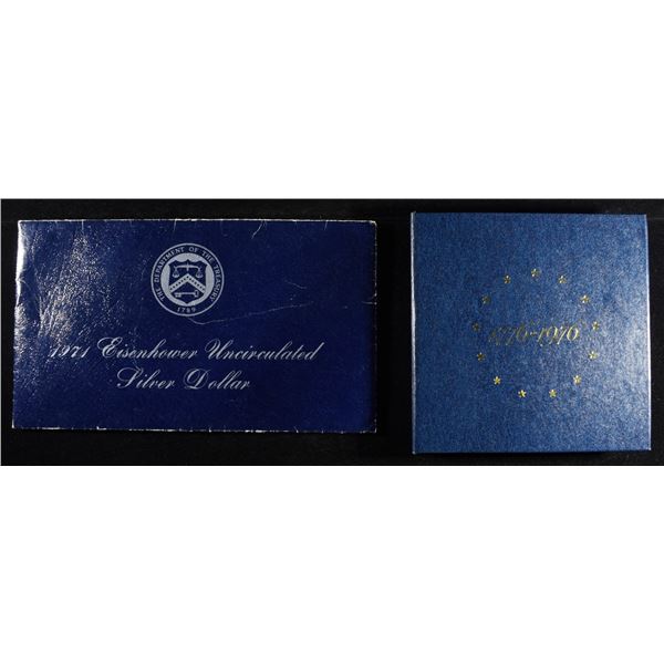 1976 SILVER PROOF SET & 1971 IKE SILVER DOLLAR