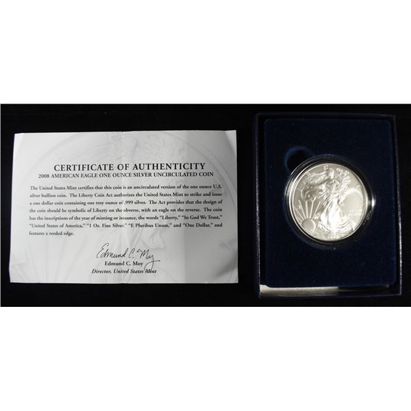 2008-W AMERICAN SILVER EAGLE