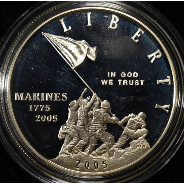 2005-P $1 COMMEM MARINE CORPS PROOF