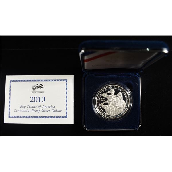2010-P $1 COMMEM BOY SCOUTS OF AMERICA