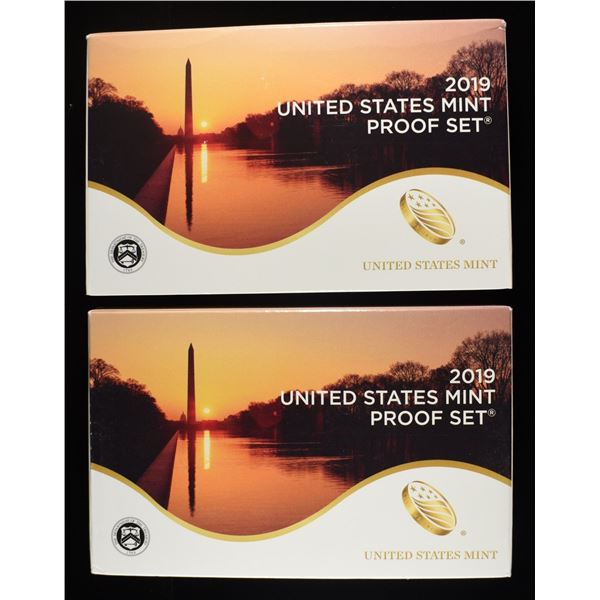 (2) 2019 MINT PROOF SETS