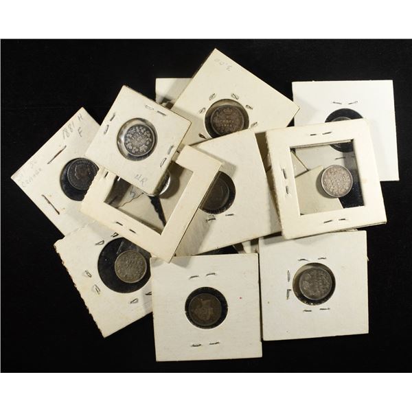 (15) 92.5% SILVER CANADIAN 5 CENTS