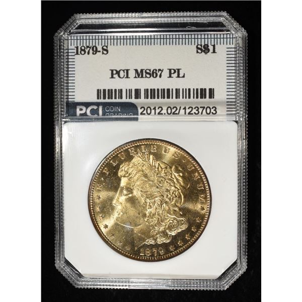 1879-S MORGAN DOLLAR PCI SUPERB GEM BU PL