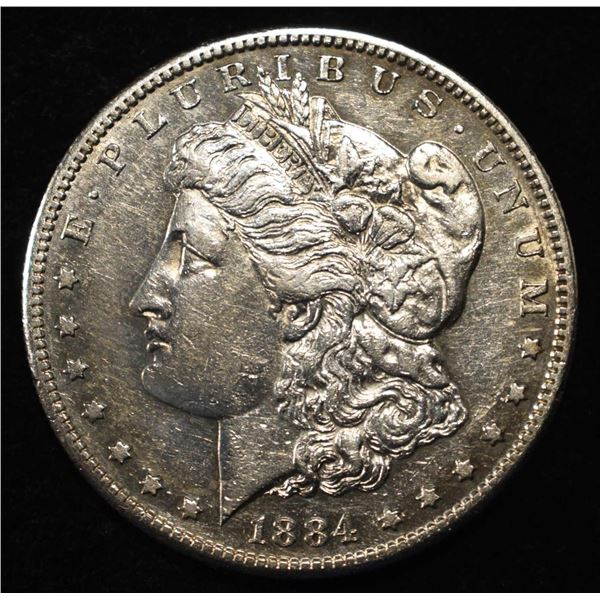 1884-S MORGAN DOLLAR CH AU