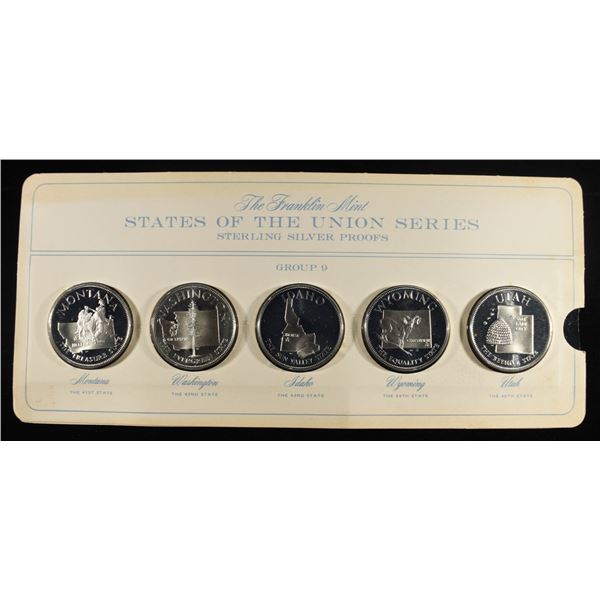FRANKLIN MINT STATES OF UNION SERIES SILVER PROOFS
