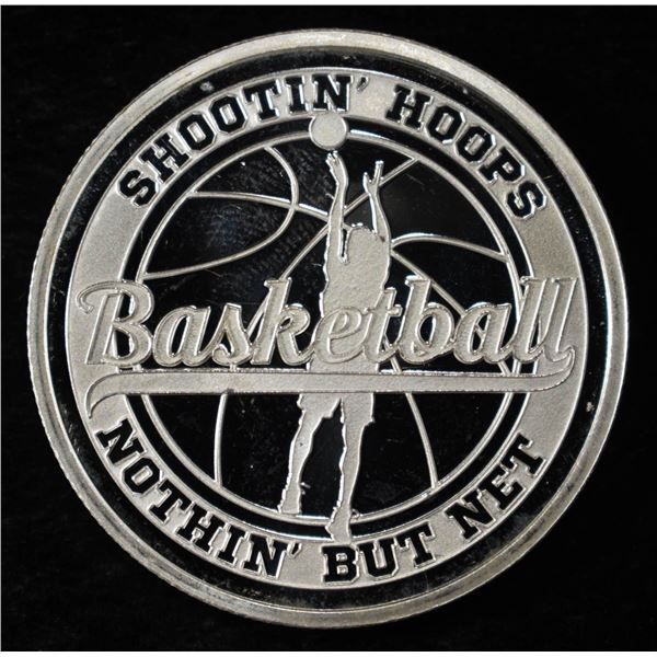 BASKETBALL 1 OZ .999 SILVER ROUND