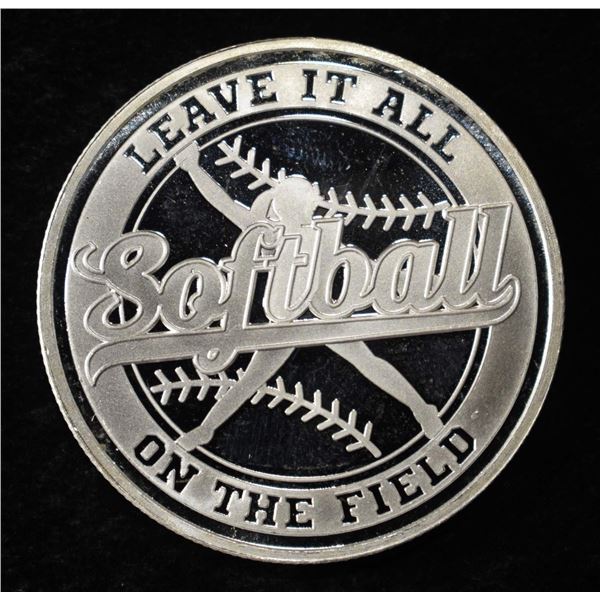 SOFTBALL 1 OZ .999 SILVER ROUND