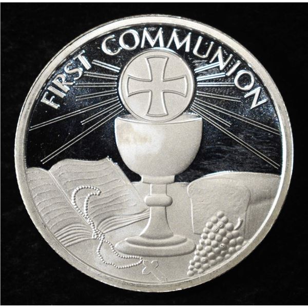 FIRST COMMUNION 1 OZ .999 SILVER ROUND
