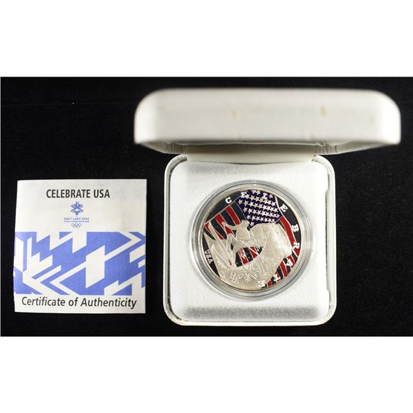 SALTLAKE WINTER GAMES 1 OZ .999 SILVER ROUND