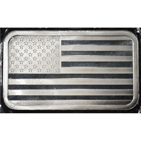 FLAG 5 OZ .999 SILVER BAR