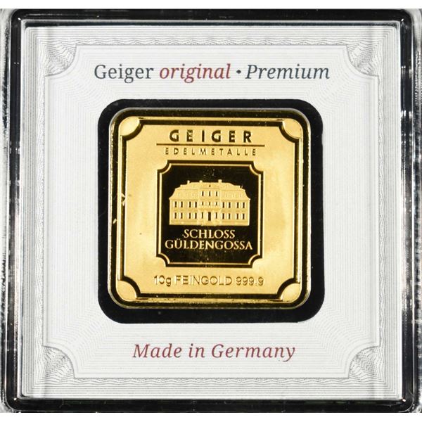 GEIGER 10G .9999 GOLD SQUARE