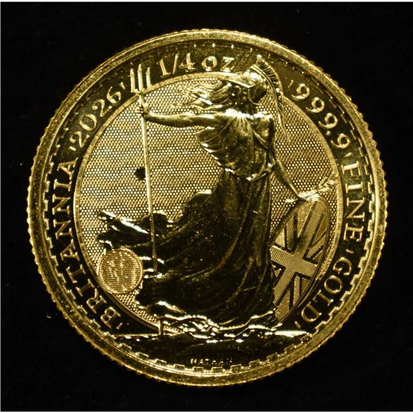 2026 1/4 OZ .9999 GOLD BRITANNIA
