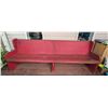 Image 4 : Long Wooden Church Pew Bench with Red Paint