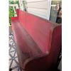 Image 5 : Long Wooden Church Pew Bench with Red Paint