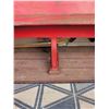 Image 6 : Long Wooden Church Pew Bench with Red Paint