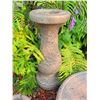 Image 5 : Three-Piece Concrete Garden Fountain w/ Decorative Top