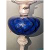Image 6 : Rare Murano Glass Hurricane Table Lamp With Ruffled Shade
