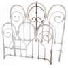 Image 1 : Antique Cast Iron Double Bed Frame w/ Brass Embellishments