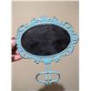 Image 13 : Blue Hobnail Glass Sugar and Creamer Set with Wall Plaques