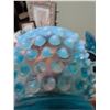 Image 9 : Blue Hobnail Glass Sugar and Creamer Set with Wall Plaques