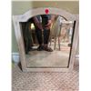 Image 7 : Wire Dress Form, Wood Candle Holder, Small Mirror Lot
