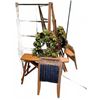 Image 1 : Antique Laundry Essentials - Washboard, Wreath, Racks, Decor