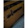 Image 6 : Wooden Storage Trunk with Brass Hardware and Bun Feet