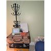 Image 3 : Antique Travel Accessories - Pecksniff’s Set, Suitcases, Coat Rack, Photo Frame