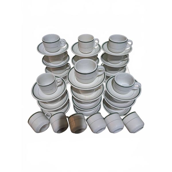Maddock England Vitrified Hotel Ware Cups and Saucers Set