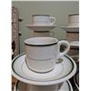 Image 2 : Maddock England Vitrified Hotel Ware Cups and Saucers Set