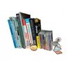 Image 1 : Cookbooks, Drums For Dummies, CDs, Decor Angel, and Love Stone