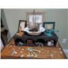 Image 2 : Decorative Home Decor Lot with Framed Prints and Accessories
