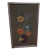 Image 1 : Handmade Framed Floral Embroidery Art, 32" Tall