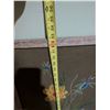 Image 3 : Handmade Framed Floral Embroidery Art, 32" Tall