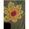 Image 5 : Handmade Framed Floral Embroidery Art, 32" Tall