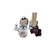 Image 1 : Decorative Tabletop Lot with Candles, Frames, Racks, and Cups