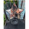 Image 4 : Wooden Chair, Blue Decorative Panel, Star Mirror Lot