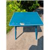 Image 5 : Blue Wooden Side Table With Turned Legs