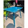 Image 6 : Blue Wooden Side Table With Turned Legs