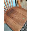 Image 5 : Oak Swivel Office Chair with Wood Casters