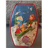 Image 3 : Decor Lot with Vintage Riley's Toffee Tin, Doll, and Mirror