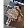 Image 7 : Decor Lot with Vintage Riley's Toffee Tin, Doll, and Mirror