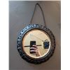 Image 9 : Decor Lot with Vintage Riley's Toffee Tin, Doll, and Mirror