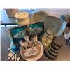 Image 2 : Home Decor Assortment With Stained Glass, Plates, Jar Lights
