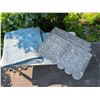 Image 1 : Blue Quilted Textile and Decorative Window Awnings