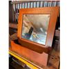 Image 5 : Wood Plate Rack, Wall Mirror, and Metal Lantern